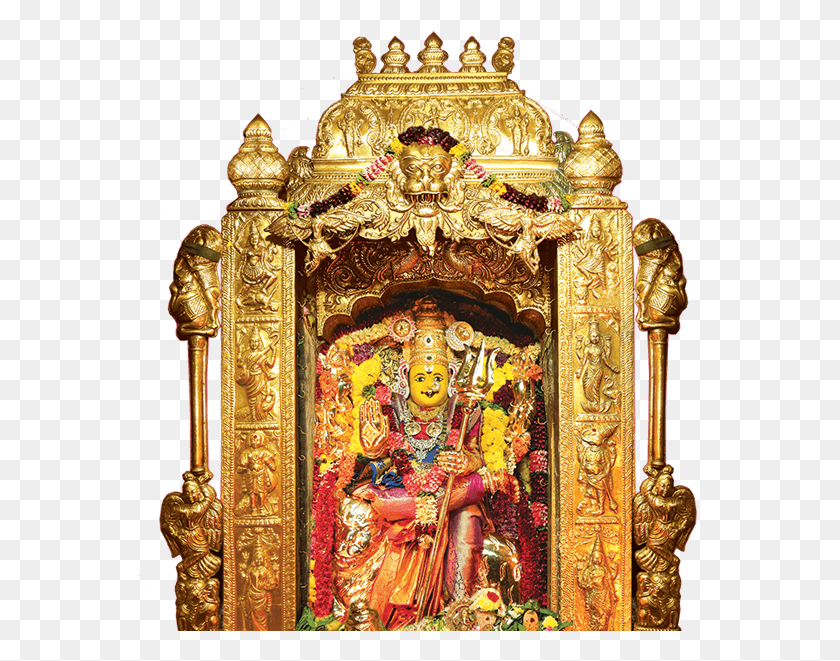 566x601 Sree Durga Devi Vijayawada Kanaka Durga Navratri Alankaram 2018, Architecture, Building, Altar HD PNG Download