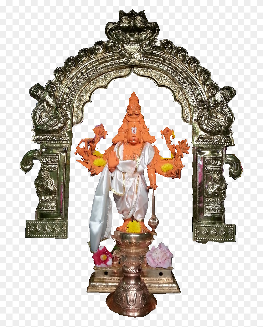 713x983 Sri Hanuman Sindhoor Tambula Pathravadamala Seva Estatua, Arquitectura, Edificio, Altar Hd Png