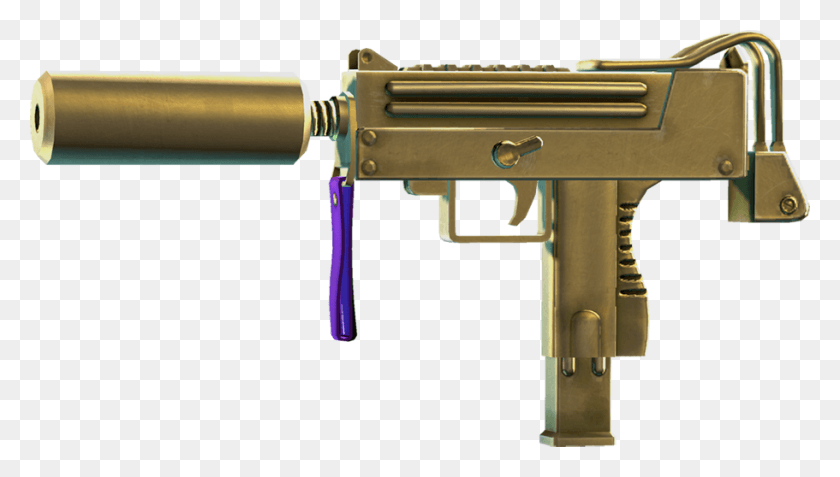 911x488 Sriv Smgs Rap Gold Mac 10 Gun, Weapon, Weaponry, Machine HD PNG Download