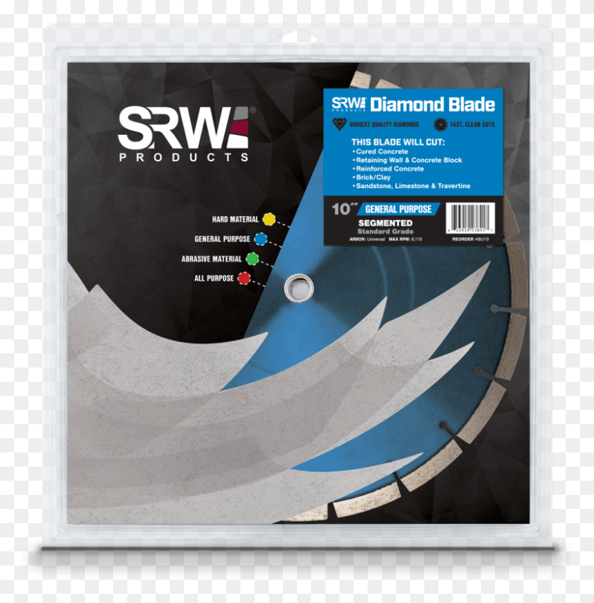 799x813 Srw Products 10 Value Universal Contractor Segmented Diamond Blade, Advertisement, Poster, Flyer HD PNG Download