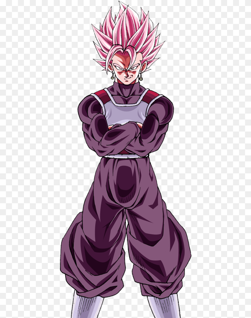 443x1064 Ssr Vegetto Black Ssj Rose, Book, Comics, Publication, Manga Clipart PNG