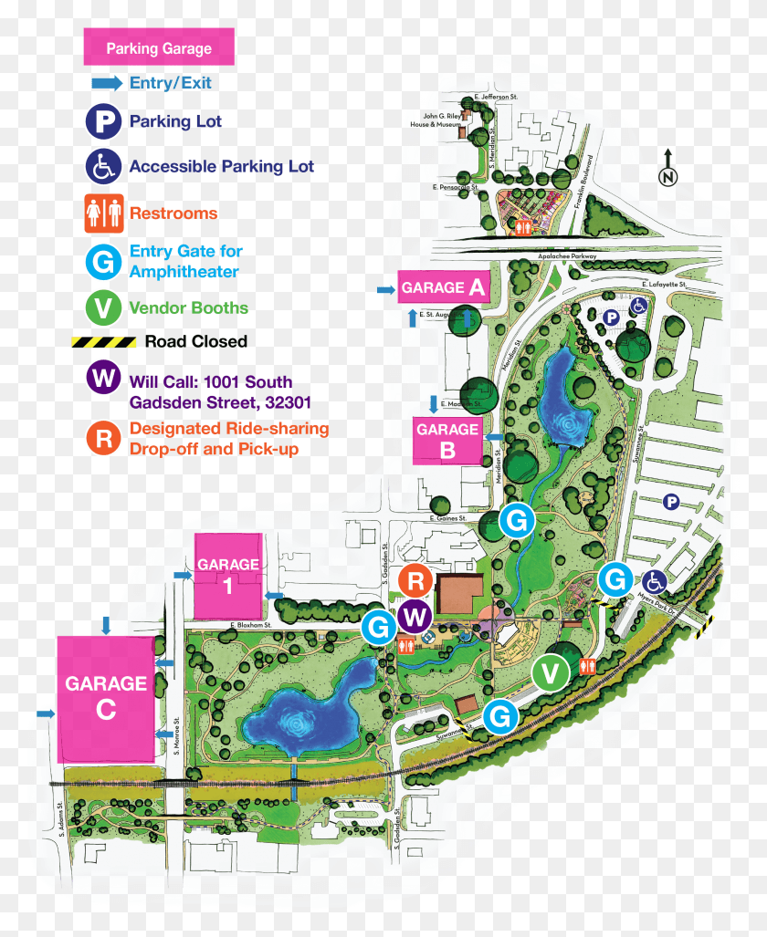 2291x2842 St Augustine Amphitheater Parking Map, Diagram, Plot, Flyer HD PNG Download