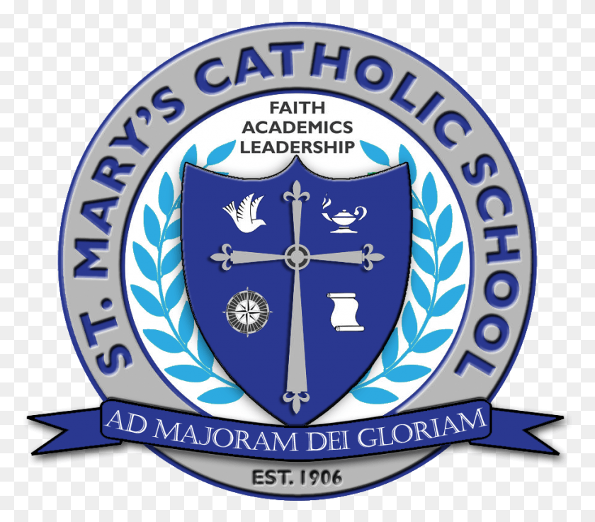 908x789 St Mary 39S School Logo Modified School Of St Mary Lake, Símbolo, Marca Registrada, Emblema Hd Png