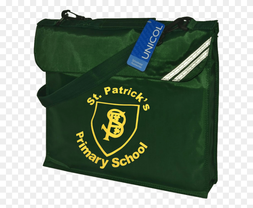 619x631 St Patrick S Primary School Ks1 Book Bag Messenger Bag, Shopping Bag, Text, Sack HD PNG Download
