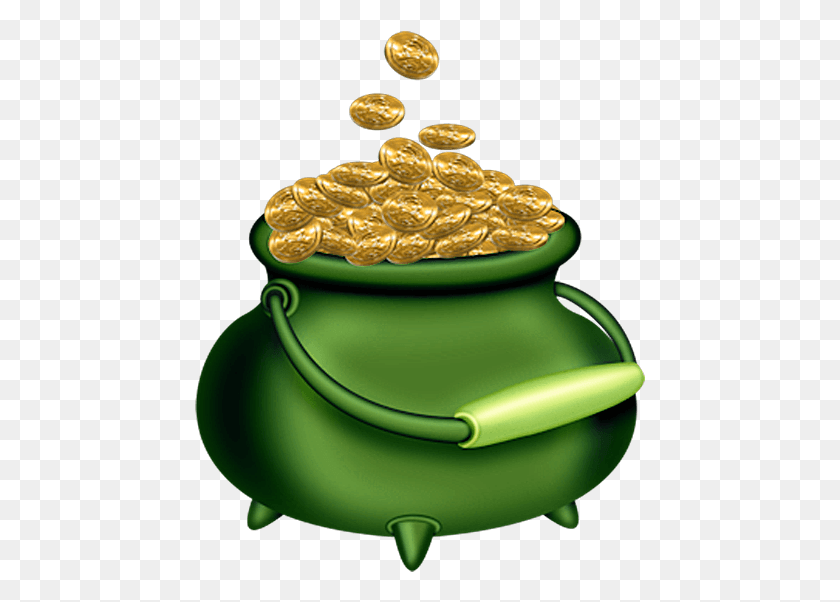 451x542 St Patricks Day Pot Of Gold, Pottery, Ring, Jewelry HD PNG Download