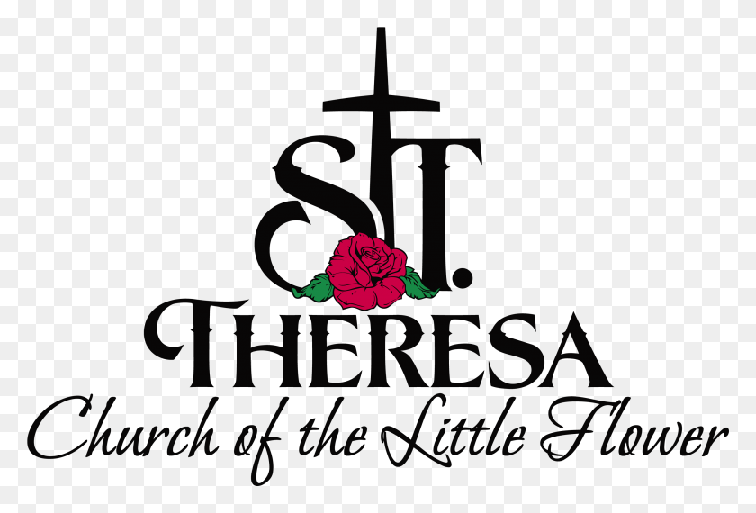 2859x1873 St Theresa Church Logo, Symbol, Trademark, Text HD PNG Download