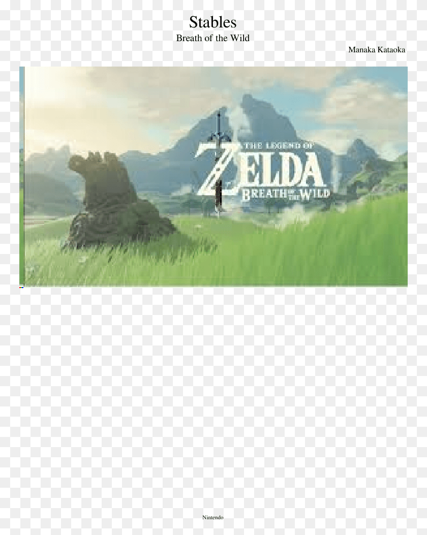 765x993 Descargar Png Stables Partitura Compuesta Por Manaka Kataoka 1 Of Legend Of Zelda Breath Of The Wild, La Leyenda De Zelda, Al Aire Libre, Naturaleza Hd Png
