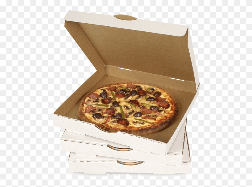 496x565 Stack Of Boxes For Free Pizza Box With Pizza, Food HD PNG Download