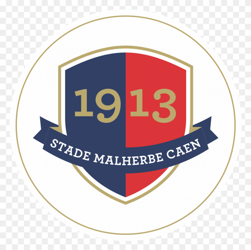 813x812 Stade Malherbe Caen Векторный Логотип Stade Malherbe Caen, Этикетка, Текст, Символ Hd Png Скачать