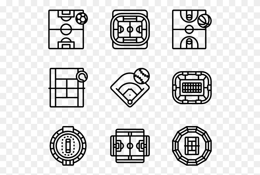 529x505 Stadiums Design Icon, Gray, World Of Warcraft HD PNG Download
