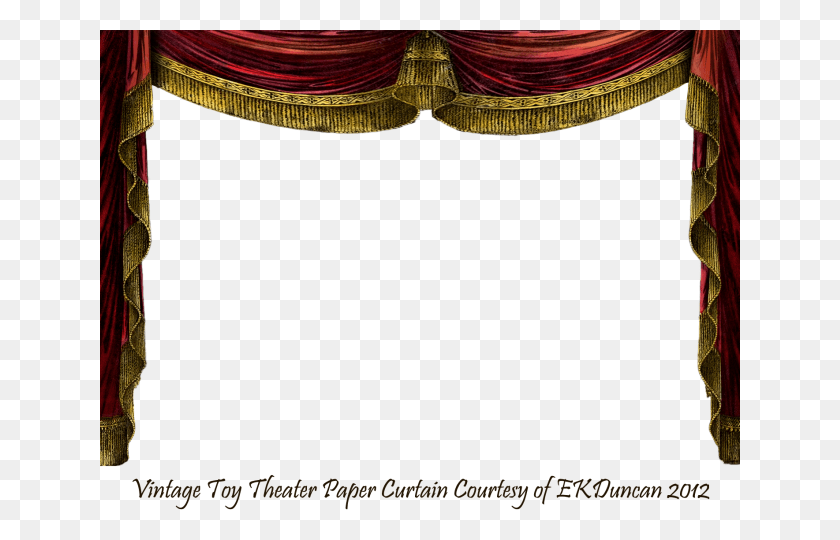 640x480 Stage Curtains Clipart Vintage Stage Curtain, Lamp, Lighting, Lampshade HD PNG Download