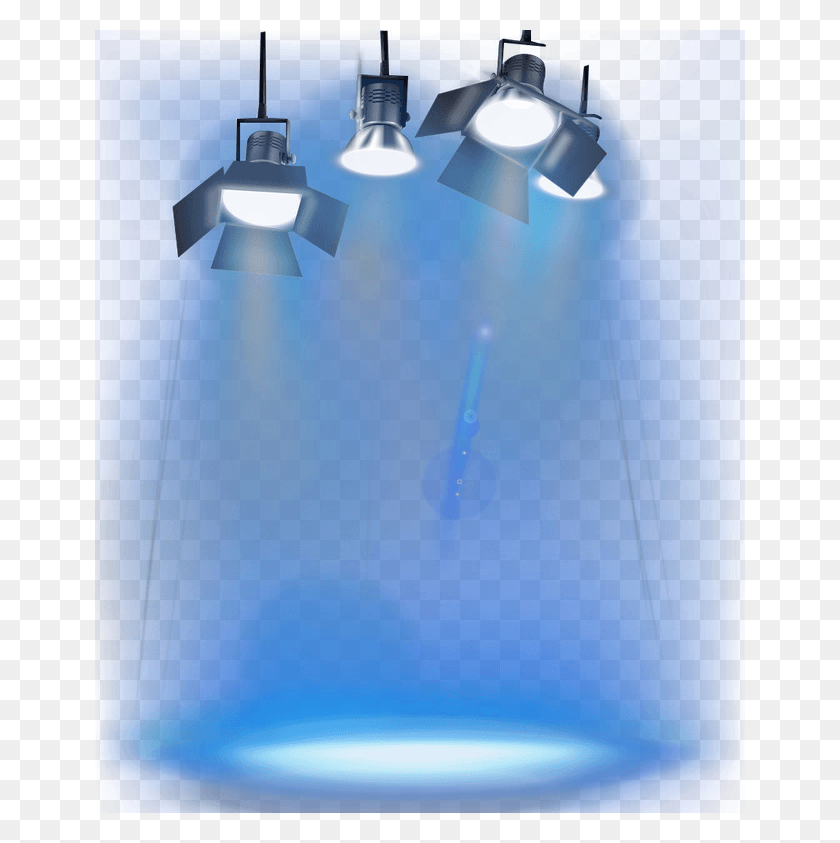 650x783 Stage Lighting Hire Blue Stage Lights, Spotlight, Led, Lamp HD PNG Download