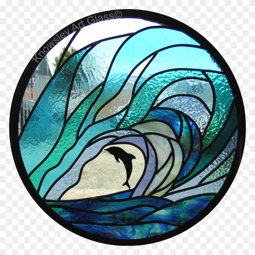 1347x1346 Stained Glass Sea Water Dolphin, Sphere HD PNG Download