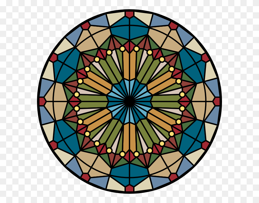 600x600 Stained Glass Stained Glass Clipart Free, Pattern, Ornament HD PNG Download