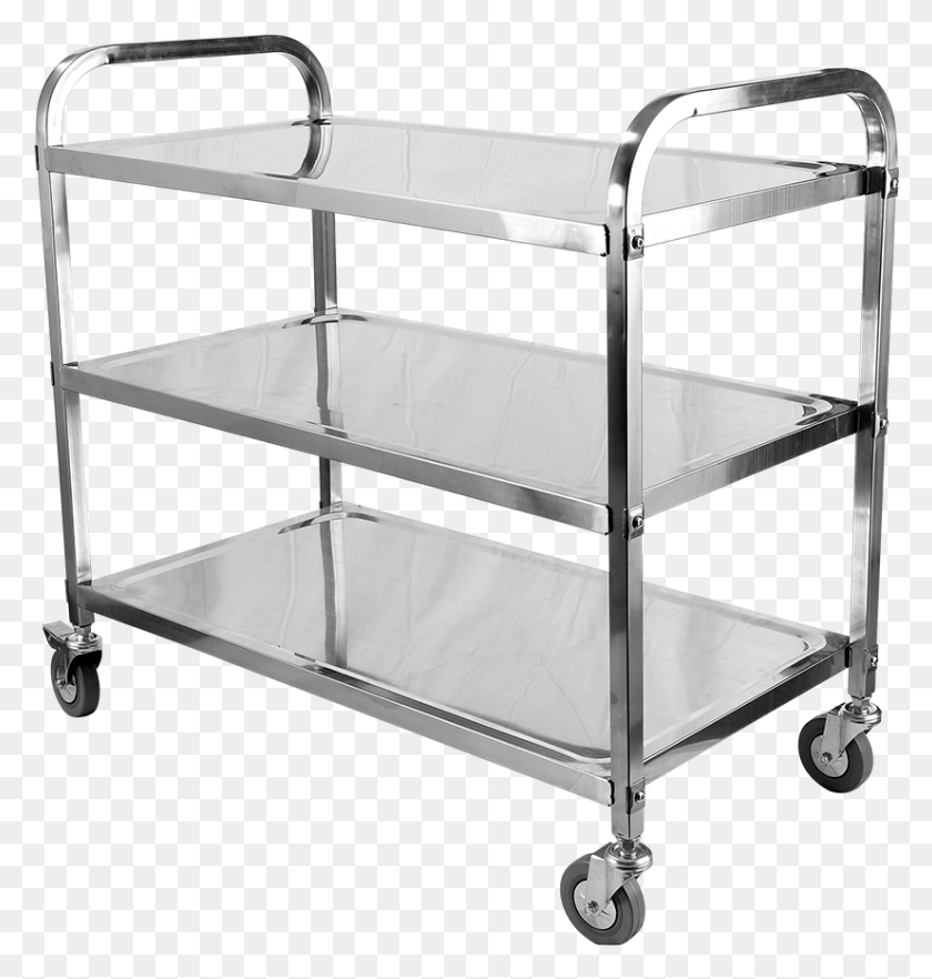 826x871 Stainless Steel 3 Tiers Trolley Shelf, Furniture, Bed, Bunk Bed HD PNG Download