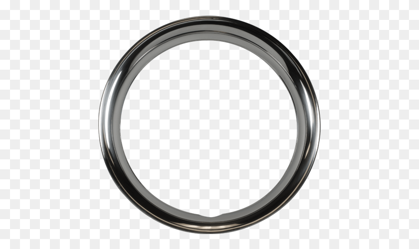 447x440 Stainless Steel Round Lip Bangle, Platinum, Silver, Accessories HD PNG Download