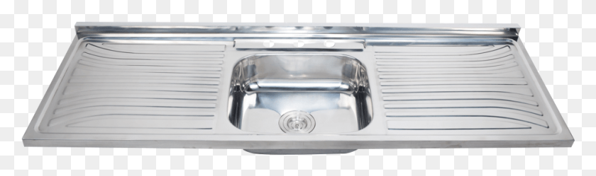 950x231 Stainless Steel Sinks Stainless Sink Double Drainboard, Double Sink, Plant, Aluminium HD PNG Download