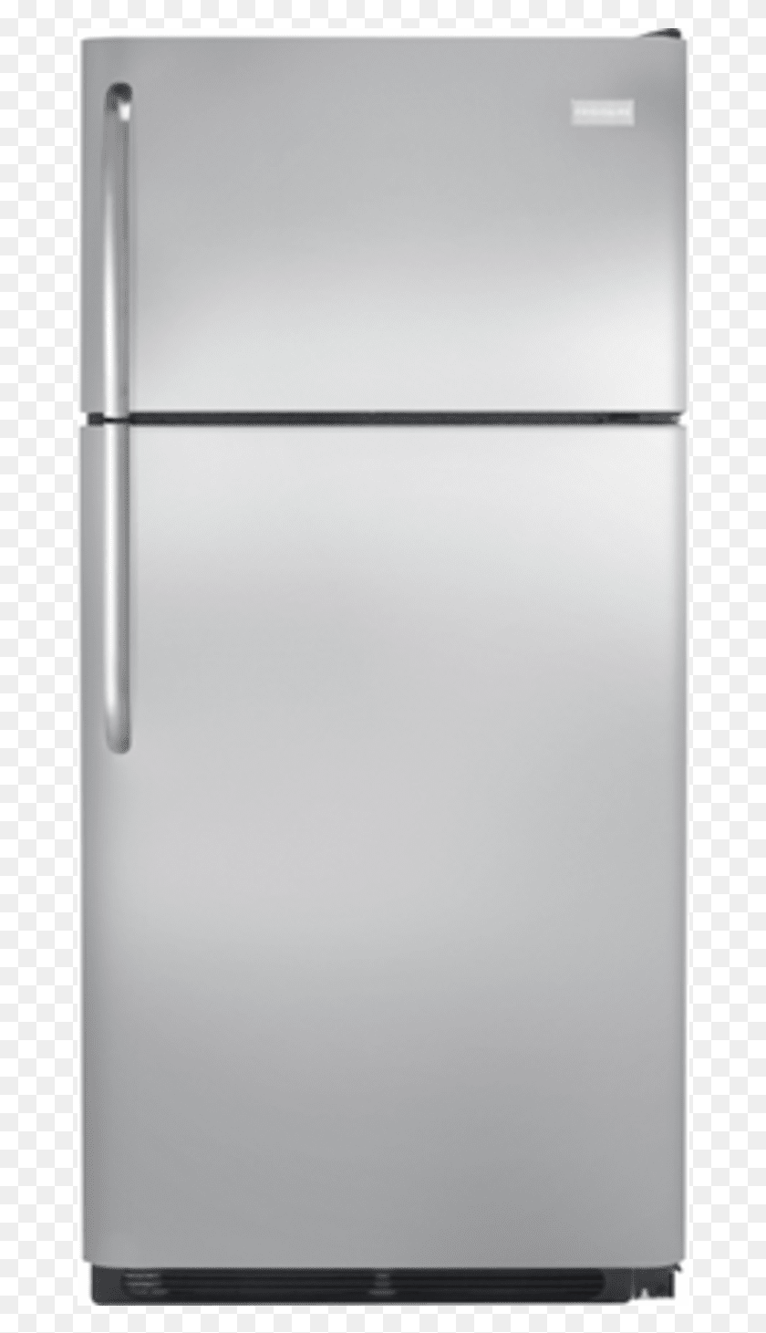 672x1401 Stainless Steel Top Freezer Refrigerator 18 Cu Ft Frigidaire Refrigerators, Appliance, Dishwasher, Lighter HD PNG Download