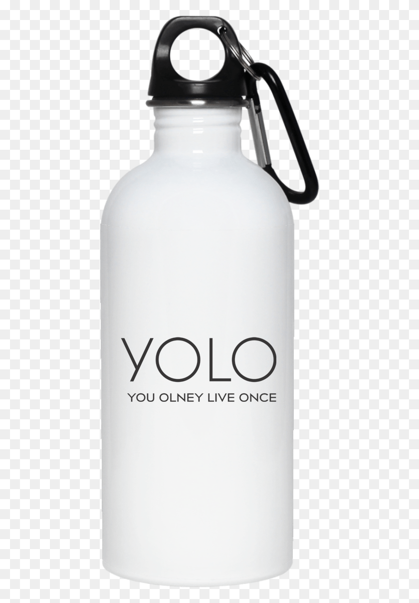 442x1148 Stainless Steel Water Bottle The Olney Place White Stainless Steel Water Bottle, Milk, Beverage, Drink HD PNG Download