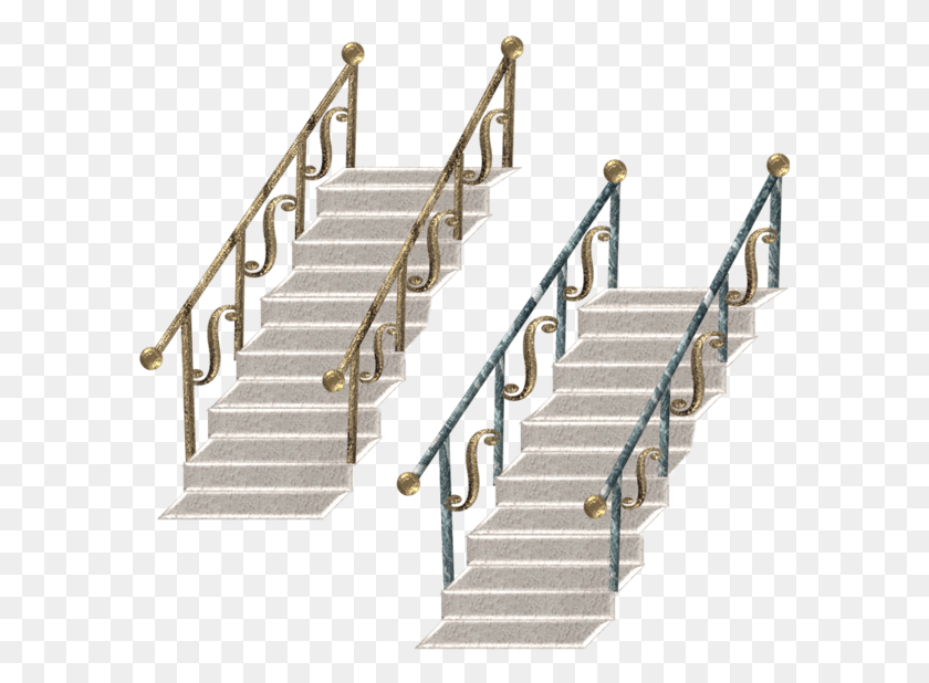 591x558 Staircase Transparent Image Handrail, Banister HD PNG Download