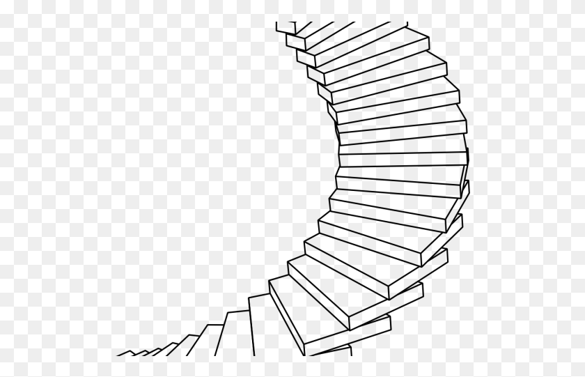 511x481 Png Винтовая Лестница Винтовая Лестница Рисунок Винтовой Лестницы, Серый, Мир Варкрафта Png Скачать