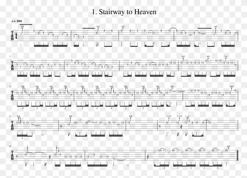 1027x721 Stairway To Heaven Guitar Solo Stairway To Heaven Solo Partitura, Text, Flare, Light HD PNG Download