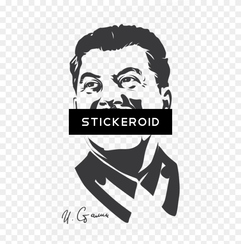 701x851 Stalin Celebrities Drawing, Stencil, Photography, Portrait, Person Transparent PNG