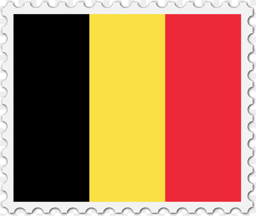 1920x1621 Stamp Belgium Flag Clipart, Postage Stamp Transparent PNG