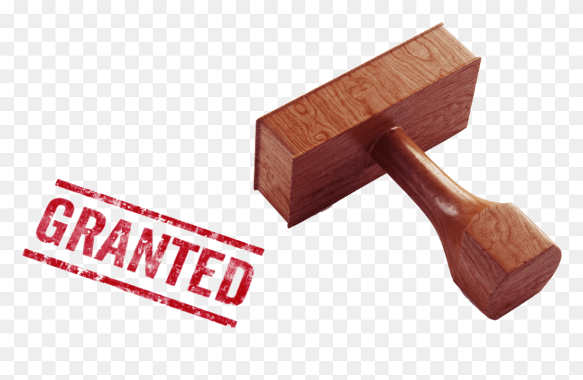 839x524 Stamp Granted Transparent Dpc 1024575 Mallet, Axe, Tool, Hammer HD PNG Download