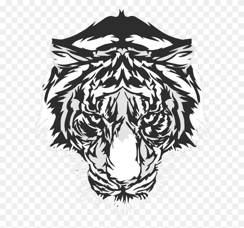 609x725 Stand Out Tiger Logo, Graphics, Floral Design HD PNG Download