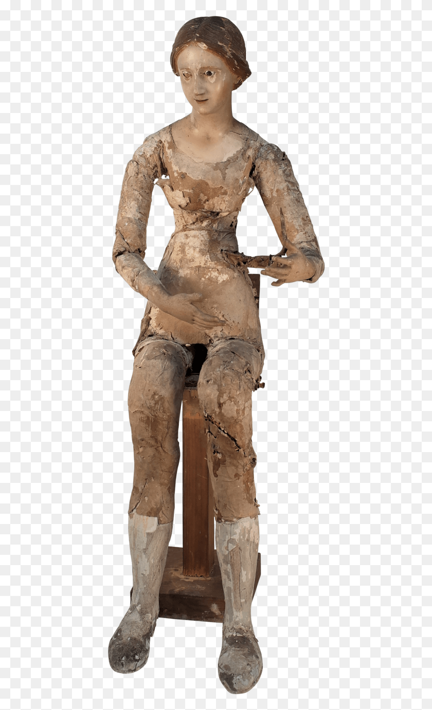 424x1322 Standing, Person, Human, Sculpture HD PNG Download