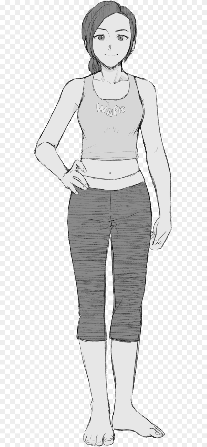 573x1815 Standing, Adult, Person, Female, Woman Clipart PNG