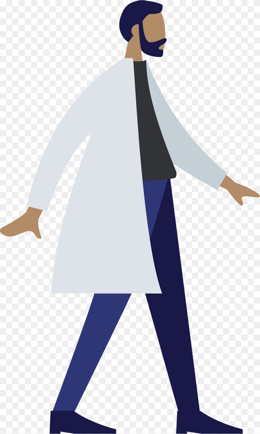 1151x1920 Standing Clothing, Coat, Lab Coat, Long Sleeve Clipart PNG