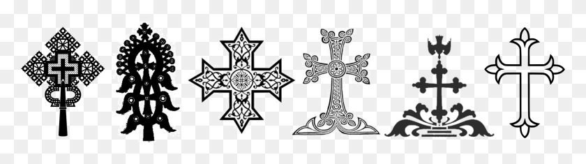 2427x545 Standing Conference Of Oriental Orthodox Churches Cross, Symbol, Snowflake HD PNG Download