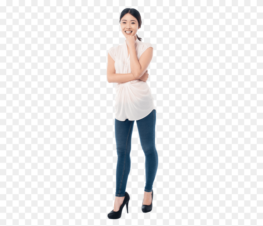 480x722 Standing Girl, Blouse, Clothing, Person, Pants Sticker PNG