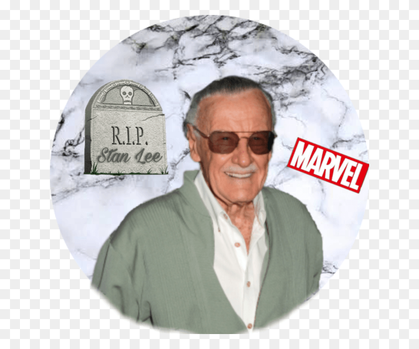 640x640 Stanlee Rip Marvel Marvel, Face, Person, Human HD PNG Download