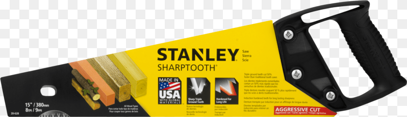 Stanley Sharp Tooth Saw Flyer, Device, Handsaw, Tool PNG