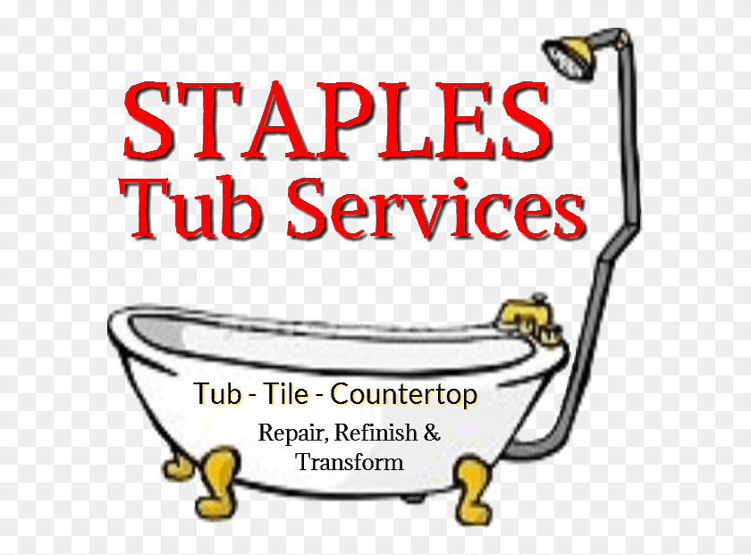 601x561 Staples Tub Services Bathtub, Transportation, Vehicle, Watercraft HD PNG Download