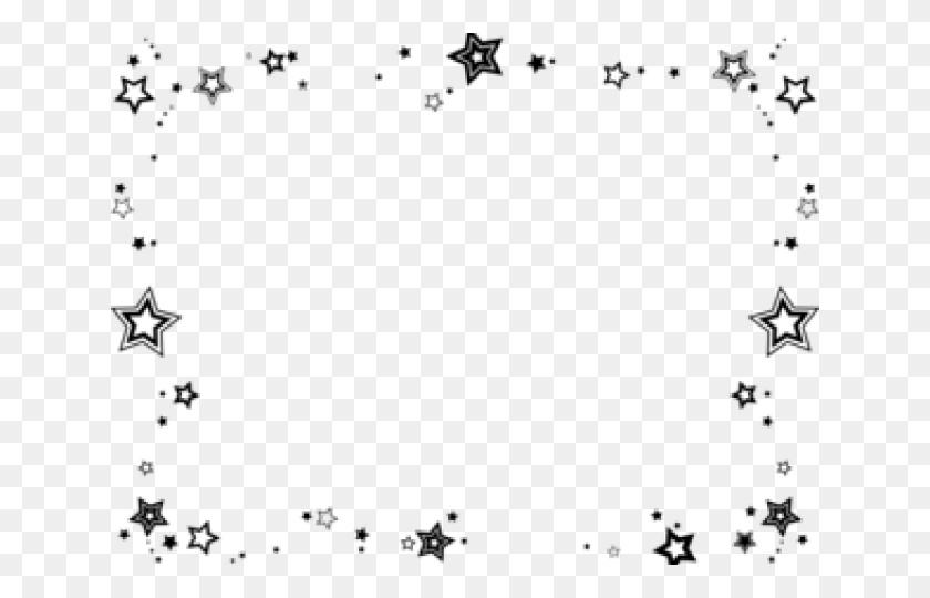 640x480 Star Border Clipart, Al Aire Libre, La Naturaleza, La Astronomía Hd Png