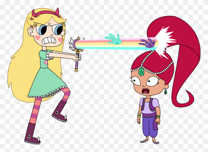 1024x727 Star Butterfly Vs Shimmer And Shine Fan Art, Person, Human, People HD PNG Download
