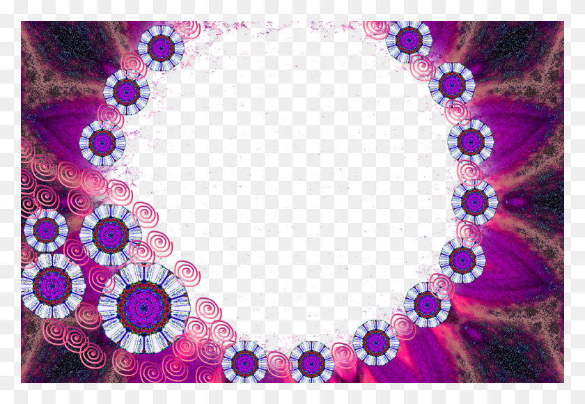 1101x734 Star Chalk Frames Valentine Star Flower Circle, Ornament, Pattern, Fractal Descargar Hd Png