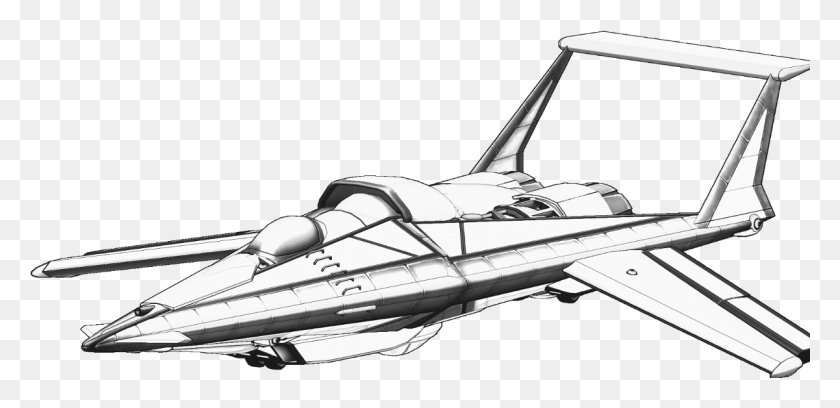 1201x536 Star Citizen M50 Replica Sketch, Космический Корабль, Самолет, Транспортное Средство Hd Png Скачать