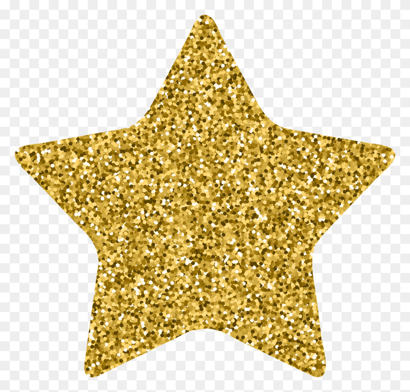 7824x7465 Star Decor Gold Clip Art Image HD PNG Download