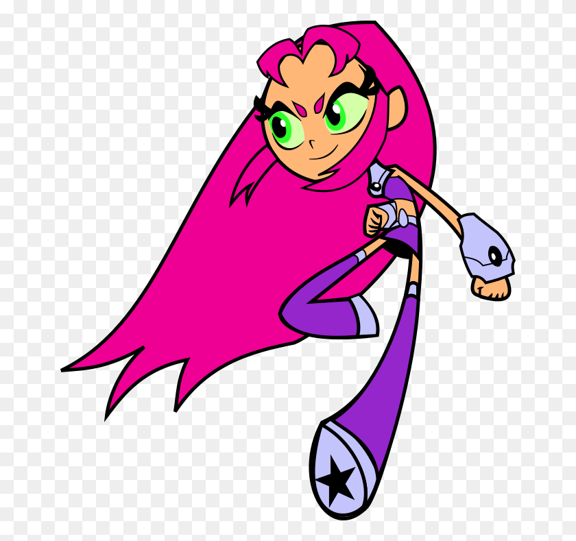 664x729 Star Fire Clipart Teen Titans Go Starfire, Performer, Leisure Activities, Juggling HD PNG Download