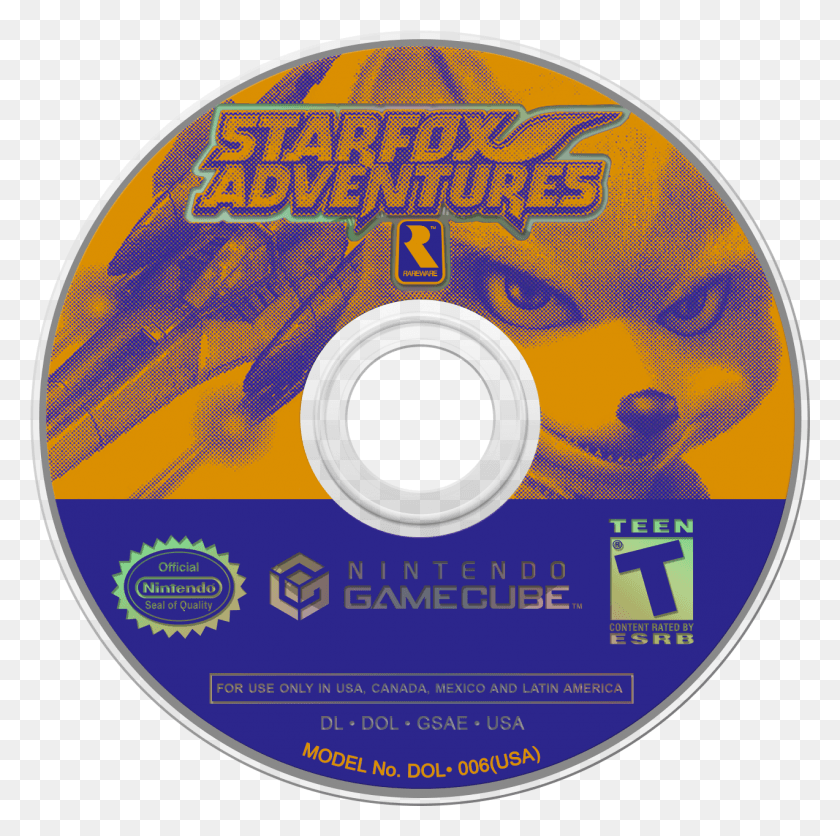 1273x1267 Star Fox Adventures Star Fox Adventures Disc, Disk, Dvd HD PNG Download