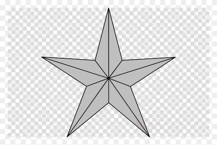 900x580 Star Logo Silver Clipart Paper Clip Art Clipart Christmas Gingerbread Man, Symbol, Cross, Pattern HD PNG Download