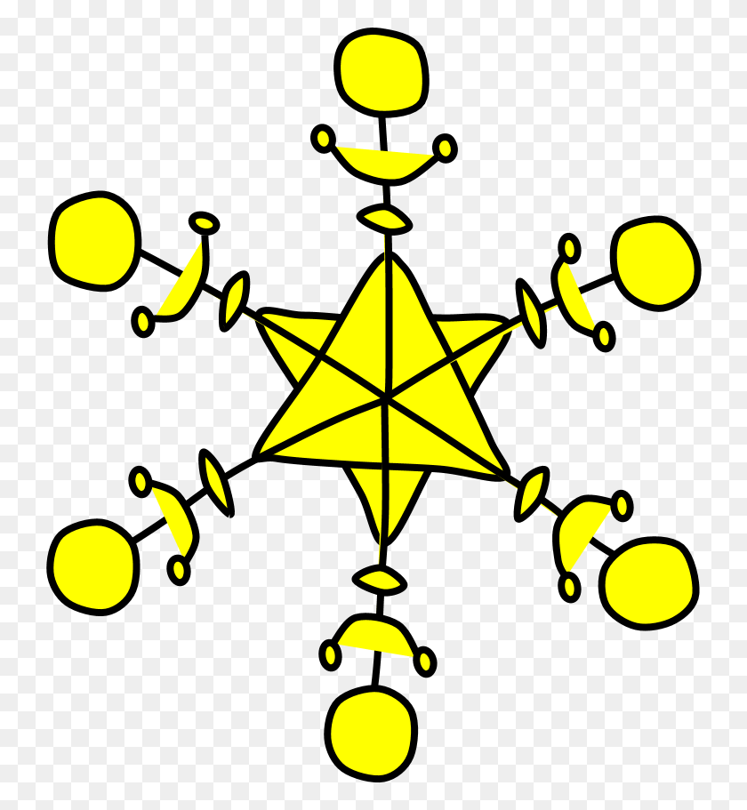738x851 Star Of David Snowflake Yellow Wintersterren, Lighting, Star Symbol, Symbol HD PNG Download