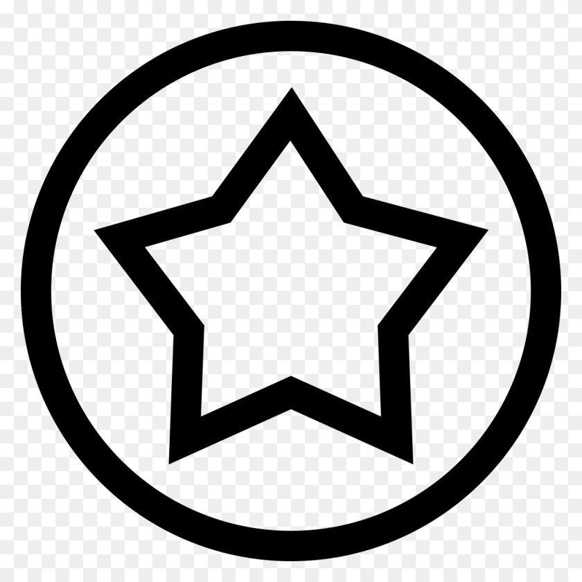 980x980 Star Outline In A Circle Line Comments Boton De Play, Symbol, Star Symbol, Rug HD PNG Download