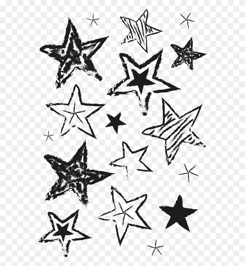 580x853 Star Paper Top Fashion Hand Drawn Star, Star Symbol, Symbol, Poster HD PNG Download