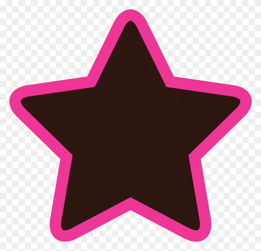 1280x1225 Star Pink Brown Image Estrellas De Sheriff Del Viejo Oeste, Symbol, Star Symbol, Axe HD PNG Download